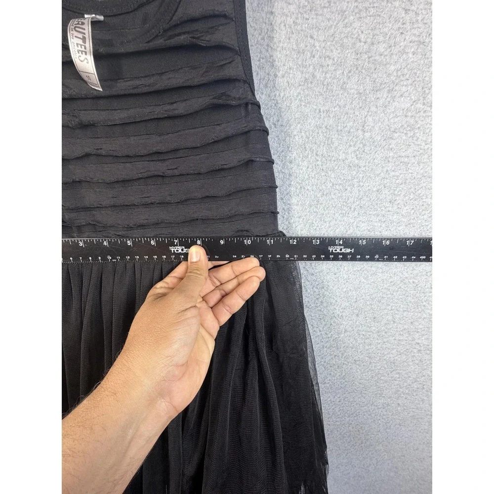 Beautees Dress Girls 10 Black Tutu Sleeveless Tulle Skirt Party Formal Holiday